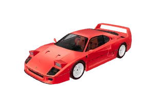 Ferrari F40 (1987) model from the garage